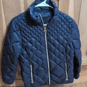 Michael Kors Dark Blue Quilted Jacket